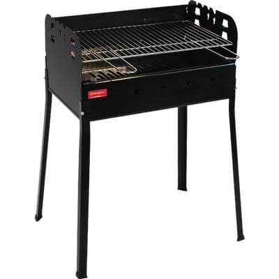 Particolare gambe con innesto a baionetta del BARBECUE CARBONELLA LEDRO FERRABOLI per montaggio rapido