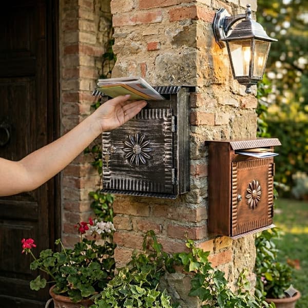 cassette postali in ferro battuto da Esterno