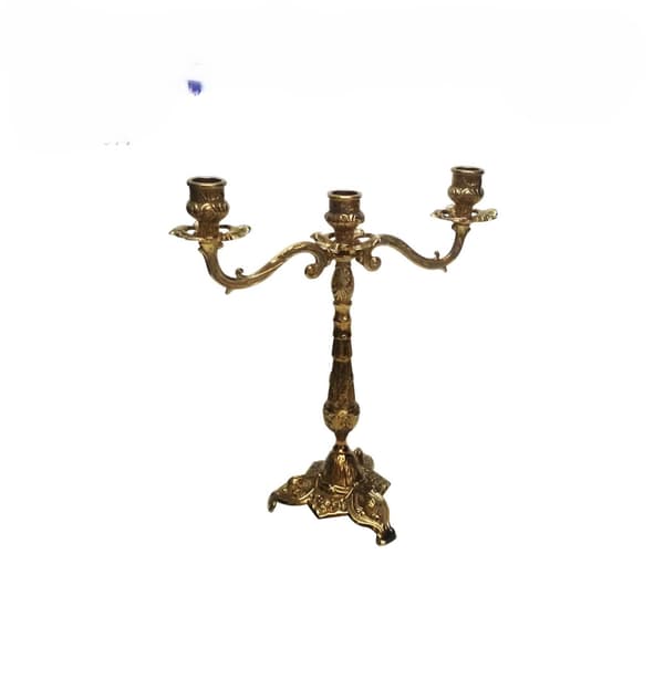 Candelabro in Ottone a 3 Fiamme