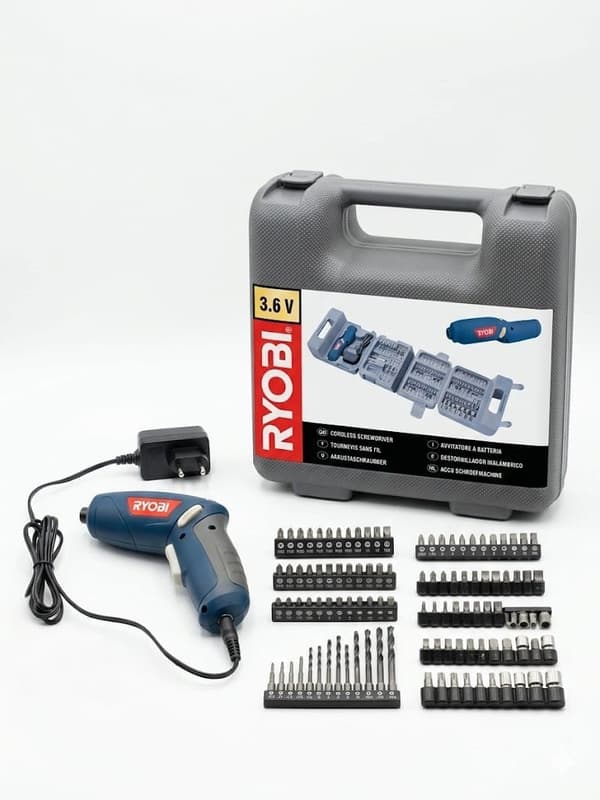 Avvitatore a Batteria 3.6V e Set Inserti