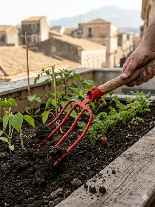 Forca a 4 Denti Professionale per Agricoltura e Giardinaggio