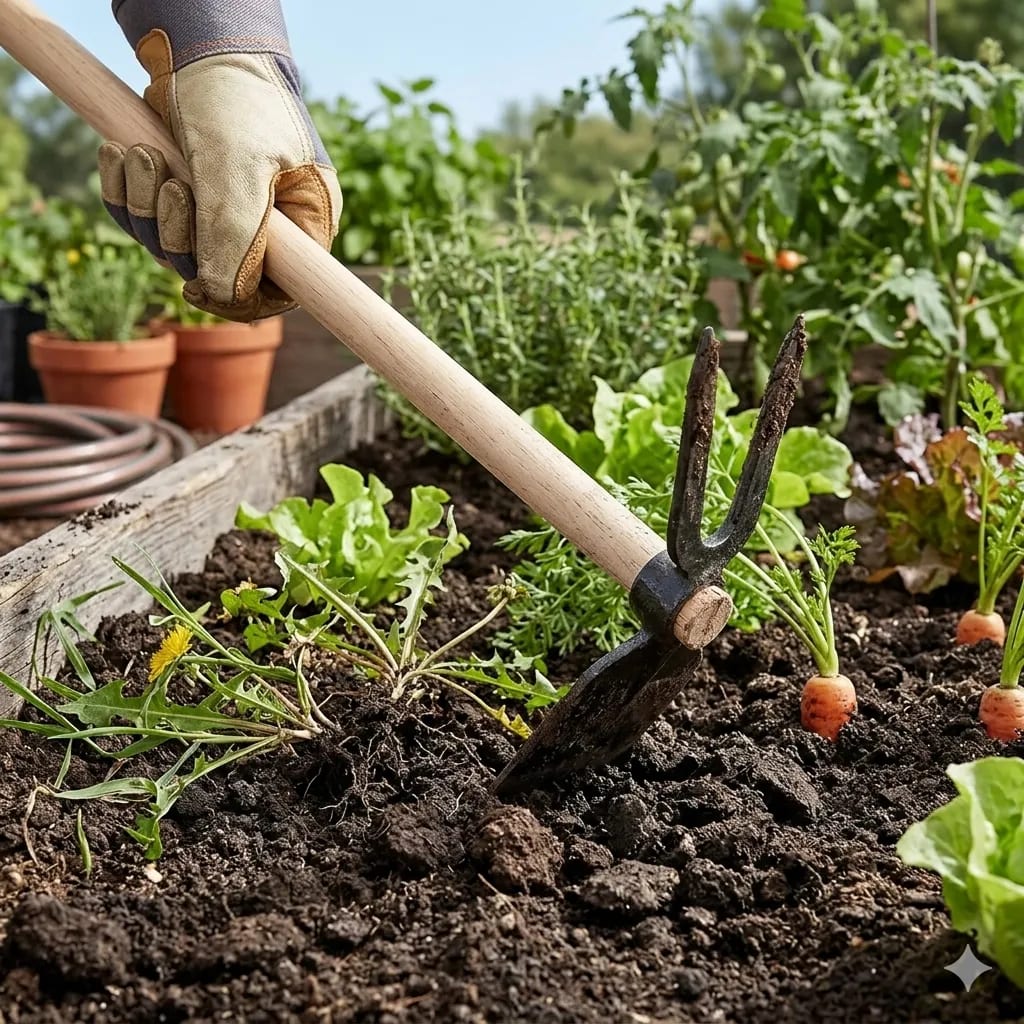 Zappa Bidente per Orto e Giardinaggio